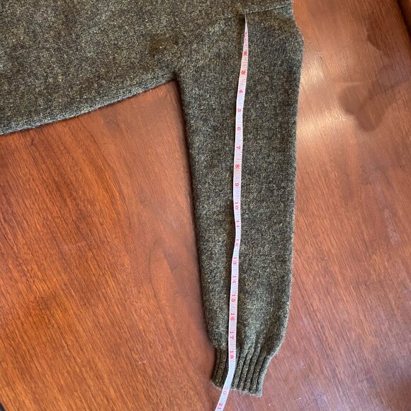 Jamieson’s Shetland Wool Sweater Scottish Green Heather Scotland Fair Isle Wool - Picture 13 of 14